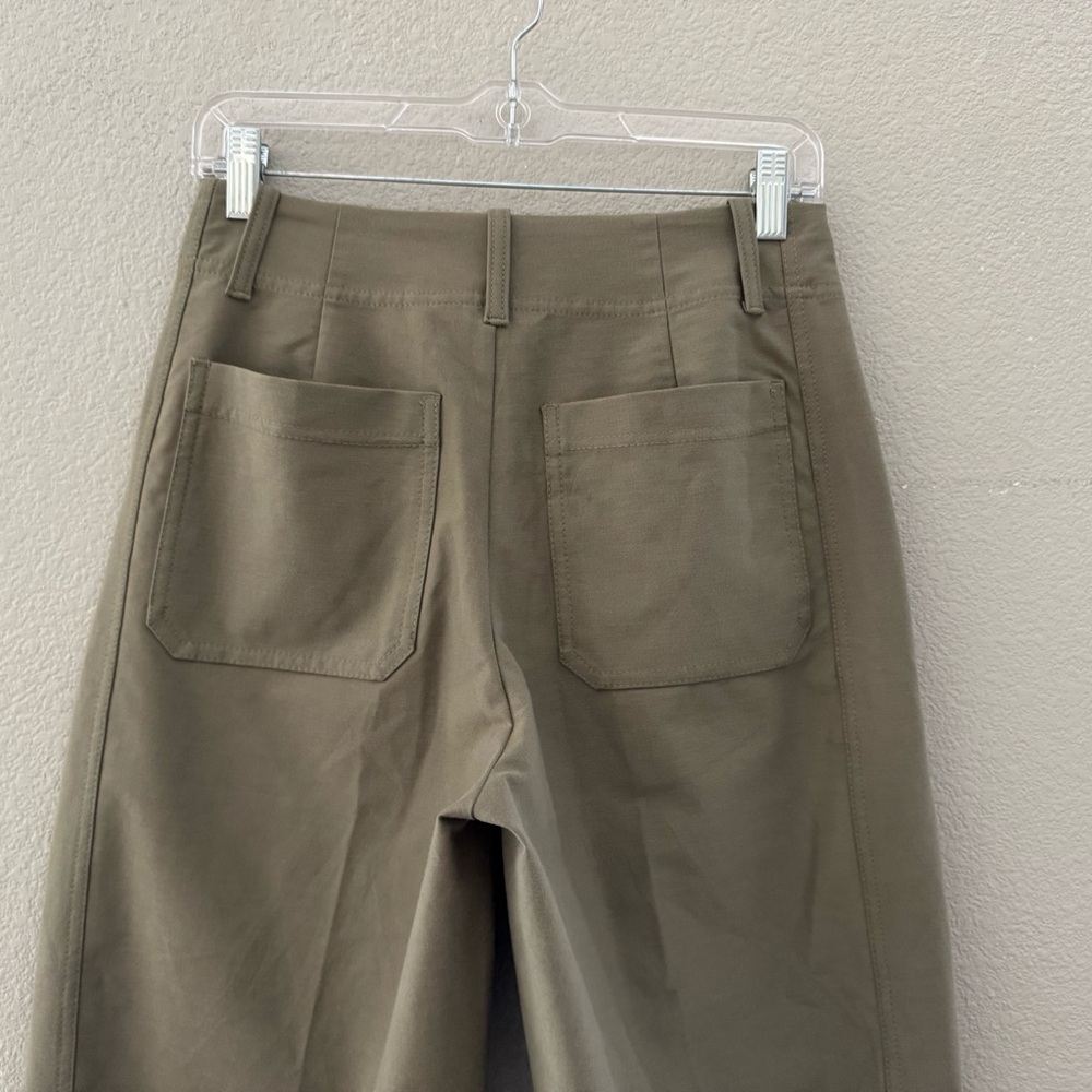 Athleta Skyline Barrel Pants 4 Olive Green Casual Sporty Minimalist Comfort Chic - Picture 11 of 14